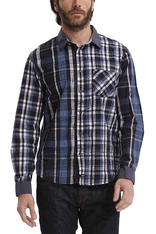 Desigual 男式英伦风格格子长袖衬衫 38c12165001 深度解析